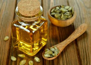 Aceite de sementes de cabaza para ducharse