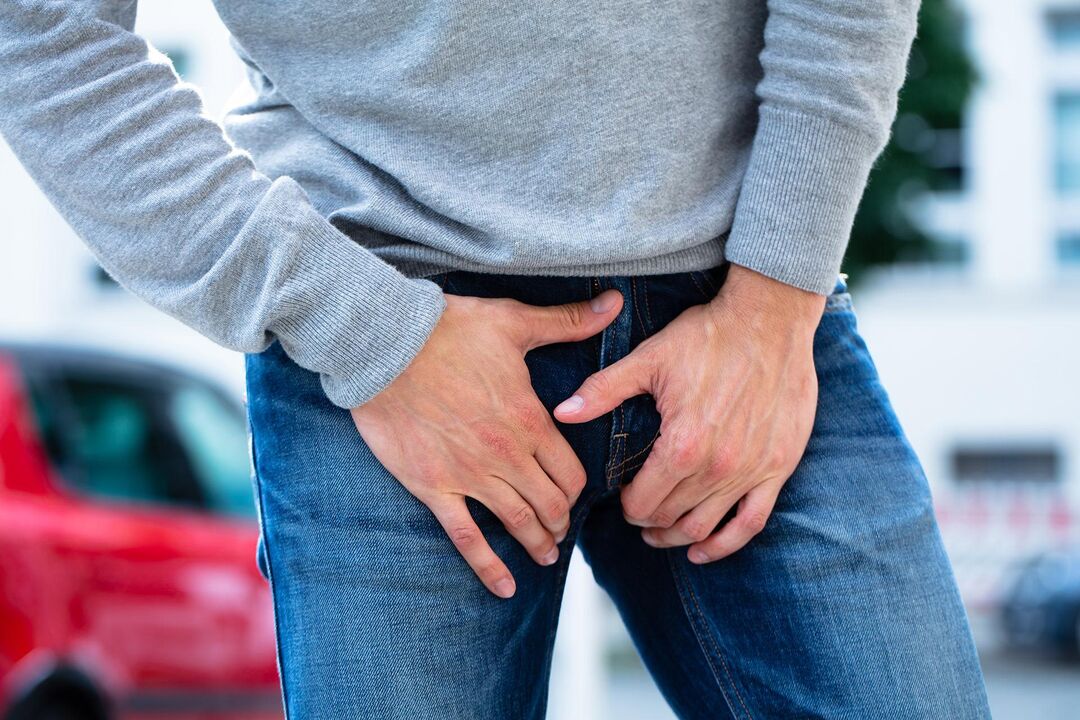 Dor na ingle nun home con prostatite calculosa