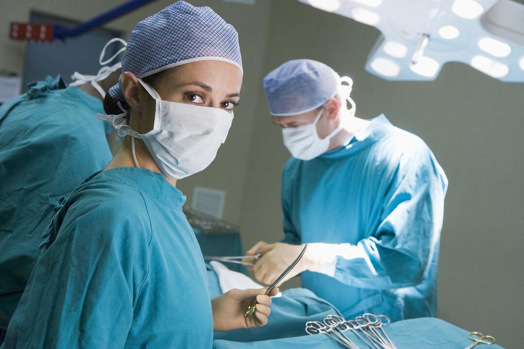 Nalgúns casos, o estancamento da próstata require cirurxía
